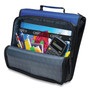 Case it Universal Zipper Binder, 3 Rings, 2" Capacity, 11 x 8.5, Blue/Gray Accents