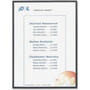 C-Line Magnetic Cubicle Keepers Display Holders, 9.2 x 11.69, Magnetic Mount, Clear, 25/Pack