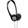 Maxell Kids Safe Headphones, 4 ft Cord, Black with Interchangeable Pink/Blue/Silver Caps (MAX190338) View Product Image