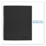 Cambridge Wirebound Business Notebook, 1-Subject, Wide/Legal Rule, Black Linen Cover, (80) 9.5 x 6.63 Sheets