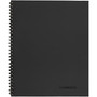 Cambridge Wirebound Business Notebook, 1-Subject, Wide/Legal Rule, Black Linen Cover, (80) 9.5 x 6.63 Sheets