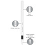 uniball EMOTT Porous Point Pen, Stick, Fine 0.4 mm, Assorted Ink Colors, White Barrel, 10/Pack