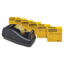 Scotch Double-Sided Tape with Dispenser, 1" Core, 0.5" x 75 ft, Clear, 6/Pack