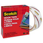 Scotch Book Tape, 3" Core, 1.5" x 15 yds, Clear