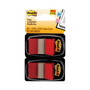 Post-it Flags Standard Page Flags in Dispenser, Red, 50 Flags/Dispenser, 2 Dispensers/Pack (MMM680RD2) View Product Image