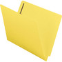 Smead Heavyweight Colored End Tab Fastener Folders, 0.75" Expansion, 2 Fasteners, Letter Size, Yellow Exterior, 50/Box