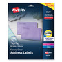 Avery Glossy Clear Easy Peel Mailing Labels w/ Sure Feed Technology, Inkjet/Laser Printers, 0.66 x 1.75, 60/Sheet, 10 Sheets/PK
