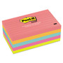 Post-it Notes Original Pads in Poptimistic Collection Colors, Note Ruled, 3" x 5", 100 Sheets/Pad, 5 Pads/Pack