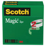 Scotch Magic Tape Refill, 3" Core, 0.75" x 72 yds, Clear, 2/Pack
