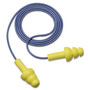 3M E-A-R UltraFit Earplugs, Corded, Premolded, Yellow, 100 Pairs (MMM3404004) View Product Image