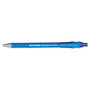 Paper Mate FlexGrip Ultra Recycled Ballpoint Pen, Retractable, Medium 1 mm, Blue Ink, Blue Barrel, Dozen