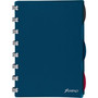 TOPS Versa Crossover Ruled Spiral Notebook - 60 Sheets - Spiral - 24 lb Basis Weight - 6" x 9" Sheet Size - Navy Poly Cover