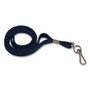 Advantus Deluxe Lanyards, Metal J-Hook Fastener, 36" Long, Blue, 24/Box (AVT75426) View Product Image