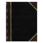 National Texthide Eye-Ease Record Book, Black/Burgundy/Gold Cover, 10.38 x 8.38 Sheets, 300 Sheets/Book