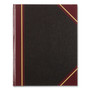 National Texthide Eye-Ease Record Book, Black/Burgundy/Gold Cover, 10.38 x 8.38 Sheets, 300 Sheets/Book (RED56231) View Product Image