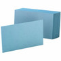 Oxford Colored Blank Index Cards - 100 Sheets - Plain - 4" x 6" Sheet Size - Blue Paper - Durable