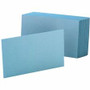 Oxford Colored Blank Index Cards - 100 Sheets - Plain - 4" x 6" Sheet Size - Blue Paper - Durable