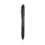 Pentel EnerGel-X Gel Pen, Retractable, Bold 1 mm, Black Ink, Smoke/Black Barrel, Dozen (PENBL110A) View Product Image