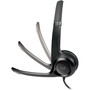 Logitech H390 Binaural Over The Head USB Headset with Noise-Canceling Microphone, Black