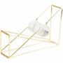 U Brands Vena Tape Dispenser - 1" Core - Refillable - Easy to Use, Sturdy, Lightweight - Wire Metal - Gold