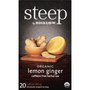 Bigelow steep Tea, Lemon Ginger, 1.6 oz Tea Bag, 20/Box