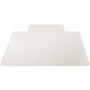 deflecto RollaMat Frequent Use Chair Mat, Med Pile Carpet, Flat, 45 x 53, Wide Lipped, Clear