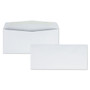 Quality Park Business Envelope, #10, Commercial Flap, Side Seam, Gummed Closure, 24 lb Bond Weight Paper, 4.13 x 9.5, White, 500/Box (QUA90020) View Product Image