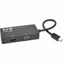 Tripp Lite series Mini DisplayPort 1.2 to VGA/DVI/HDMI All-in-One Converter Adapter, 4K x 2K HDMI - (TRPP13706NHDV4K)