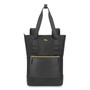 Solo Parker Hybrid Tote/Backpack, Fits Devices Up to 15.6", Polyester, 3.75 x 16.5 x 16.5, Black/Gold