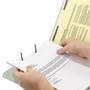 Smead Recycled Pressboard Folders, Two SafeSHIELD Coated Fasteners, 2/5-Cut: R of C, 2" Expansion, Legal Size, Gray-Green, 25/Box