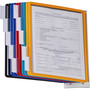 Durable Sherpa Sherpa Wall-Mount Reference System, 10 Gray Panels, Letter, Assorted Borders