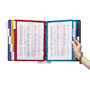 Durable Sherpa Sherpa Wall-Mount Reference System, 10 Gray Panels, Letter, Assorted Borders