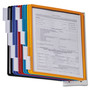 Durable Sherpa Sherpa Wall-Mount Reference System, 10 Gray Panels, Letter, Assorted Borders