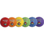Champion Sports Playground Ball Set, 8.5" Diameter, Assorted Colors, 6/Set
