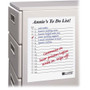 C-Line Self-Stick Dry-erase Sheets - 8 1/2" Flag/Note Width x 11" Flag/Note Length - Rectangle - White - Self-adhesive, Repositionable, Removable