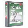 Cardinal XtraLife ClearVue Non-Stick Slant-D Ring Binder, 3 Rings, 2" Capacity, 11 x 8.5, Black