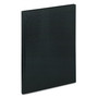 Blueline Executive Notebook with Ribbon Bookmark, 1-Subject, Medium/College Rule, Black Cover, (75) 10.75 x 8.5 Sheets