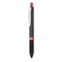 Pentel Oh! Gel Pen, Retractable, Medium 0.7 mm, Red Ink, Black Barrel, Dozen (PENK497B) View Product Image