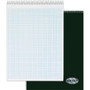TOPS Docket Top Wire Quadrille Pad - 70 Sheets - Wire Bound - 8 1/2" x 11 3/4" Sheet Size - White Paper - Chipboard Cover