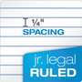 TOPS Docket Ruled Perforated Pads, Narrow Rule, 50 White 5 x 8 Sheets, 12/Pack