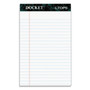 TOPS Docket Ruled Perforated Pads, Narrow Rule, 50 White 5 x 8 Sheets, 12/Pack