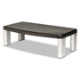 3M Extra-Wide Adjustable Monitor Stand, 20" x 12" x 1" to 5.78", Silver/Black, Supports 40 lbs (MMMMS90B) View Product Image