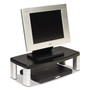 3M Extra-Wide Adjustable Monitor Stand, 20" x 12" x 1" to 5.78", Silver/Black, Supports 40 lbs (MMMMS90B) View Product Image