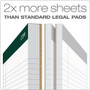 TOPS Double Docket Ruled Pads, Narrow Rule, 100 White 8.5 x 11.75 Sheets, 4/Pack