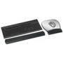 3M Antimicrobial Gel Large Keyboard Wrist Rest, 19 x 2.75, Black