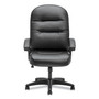 HON Pillow-Soft 2090 Series Executive High-Back Swivel/Tilt Chair, Supports Up to 250 lb, 16" to 21" Seat Height, Black