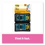 Post-it Flags Arrow Message 1" Page Flags, "Initial Here", Blue, 50 Flags Dispensers/2 Dispensers/Pack