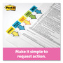Post-it Flags Arrow Message 1" Page Flags, "Initial Here", Blue, 50 Flags Dispensers/2 Dispensers/Pack