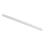 Fellowes Plastic Comb Bindings, 5/16" Diameter, 40 Sheet Capacity, White, 100/Pack (FEL52508) View Product Image