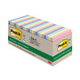 Post-it Greener Notes Original Recycled Note Pad Cabinet Pack, 3" x 3", Sweet Sprinkles Collection Colors, 75 Sheets/Pad, 24 Pads/Pack (MMM654R24CPAP) View Product Image